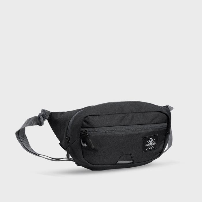 Ut Cozmeed Waist Bag Tas Pinggang Selempang Pria Trickle New Hitam Waistbag