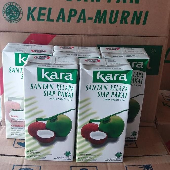 

Promo Santan Kara 1000Ml X12 Pcs - 1 Dus Santan Cair Siap Masak | Grab Gojek Only