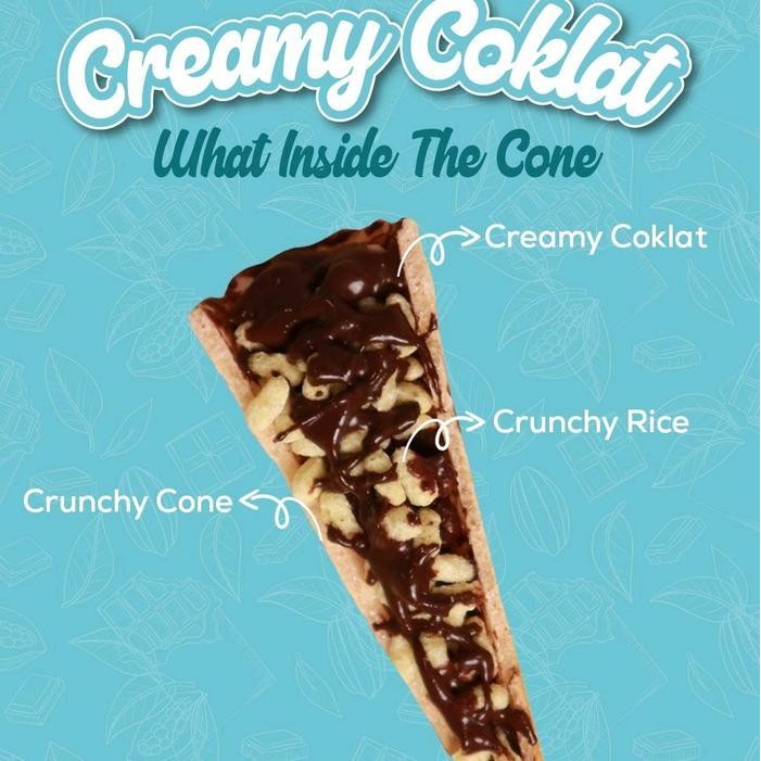 

Ccf Cone Creamy Cokelat Dan Stroberry Isi 22 Pcs - Wafer Cream Crispy Full Chocolate Dan Stoberi - Cemilan Food Snack Manis Coklat