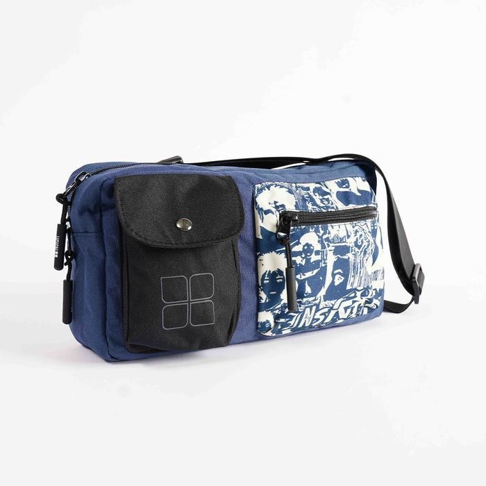 Ut Insight Tas Pinggang Pria C Moon Pocket Waist Bag Planet Surf - Biru