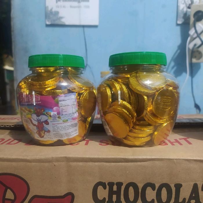 

Ccf Cokelat Koin @100 Pcs - Be Be Cokelat Coumpond Bentuk Coin Per Toples Cemilan Chocolate Manis Food Camilan Coklat