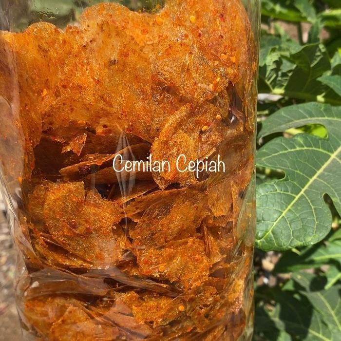 

CCF Kripca Keripik kaca pedas daun jeruk 1kg Pak