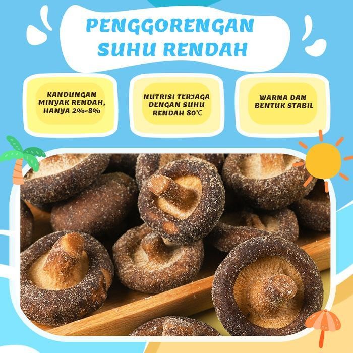 

Ccf LuckymoreHalal Jamur Renyah Rasa Garam Laut 48G, Keripik Jamur Shiitake, Snack Camilan Food,Camilan Tanpa Pewarna Buatan - Food Cemilan Makanan
