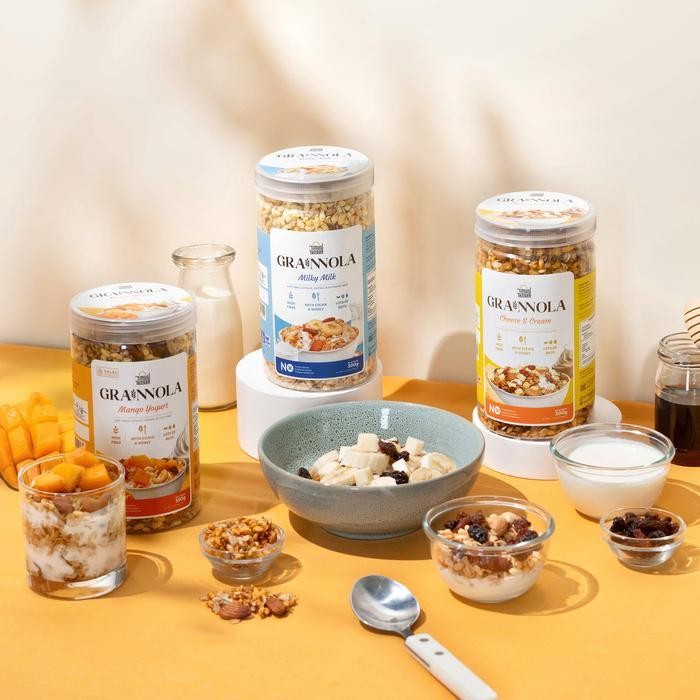 

Ccf Timur Tengah Grainnola 500 Gr Varian Rasa Granola Cemilan Sehat Oatmeal With Almond & Mete Sereal Sarapan Sehat Rendah Kalori High Quality