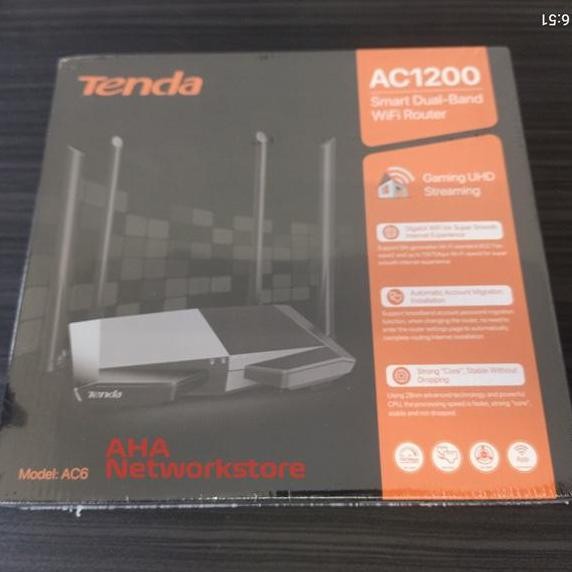 TERMURAH - AC6 Tenda AC6 Smart Dualband WiFi Router AC1200 TENDA AC6