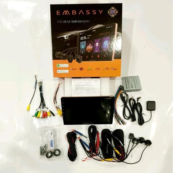 SIAP KIRIM HEAD UNIT ANDROID EMBASSY 9 INCH RAM 4/64GB BONUS KAMERA 360 MOBIL