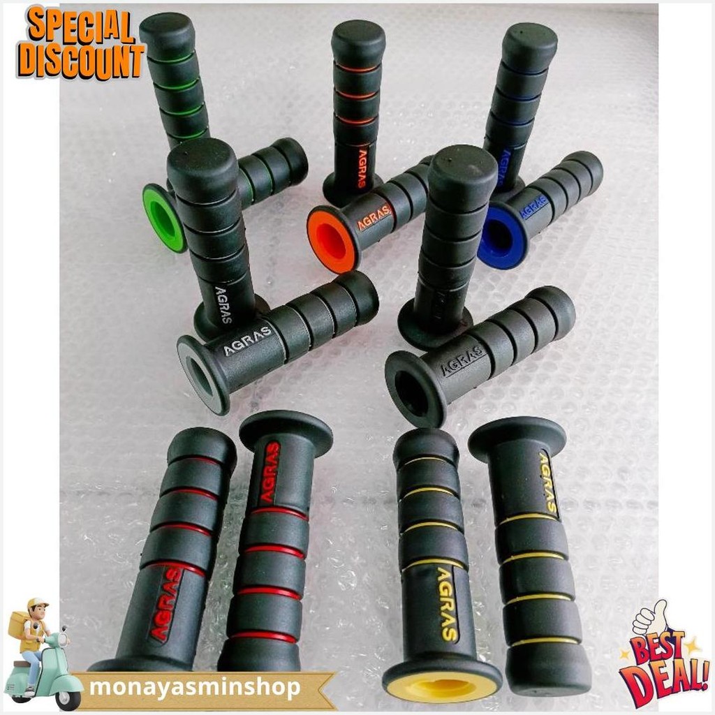 Handgrip Motor Aurora Handfat Polos Retro Variasi Beat Vario 110 125 150 Scoopy Genio Fazzio Grand F