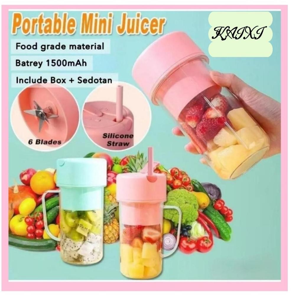 KUALITAS TERBAIK- Blender Juicer Gelas  Portable | Blender Jus Buah Cup Portable | Ice Crusher