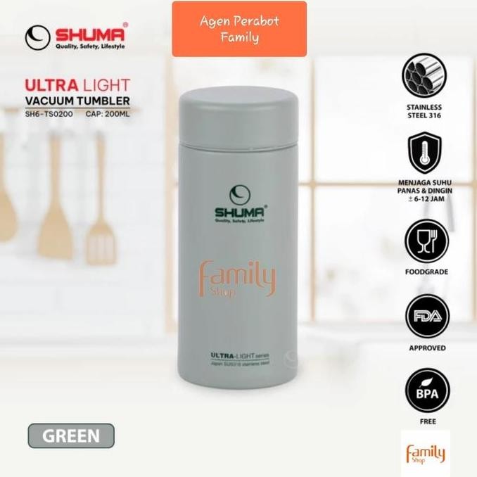 SHUMA Termos Vacuum Mini Tumbler 200ML Stainless Steel