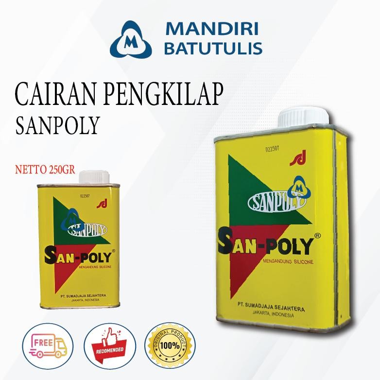 Cairan Pengkilap Logam SANPOLY - Pengkilap Mobil Motor Sanpoly 250gram