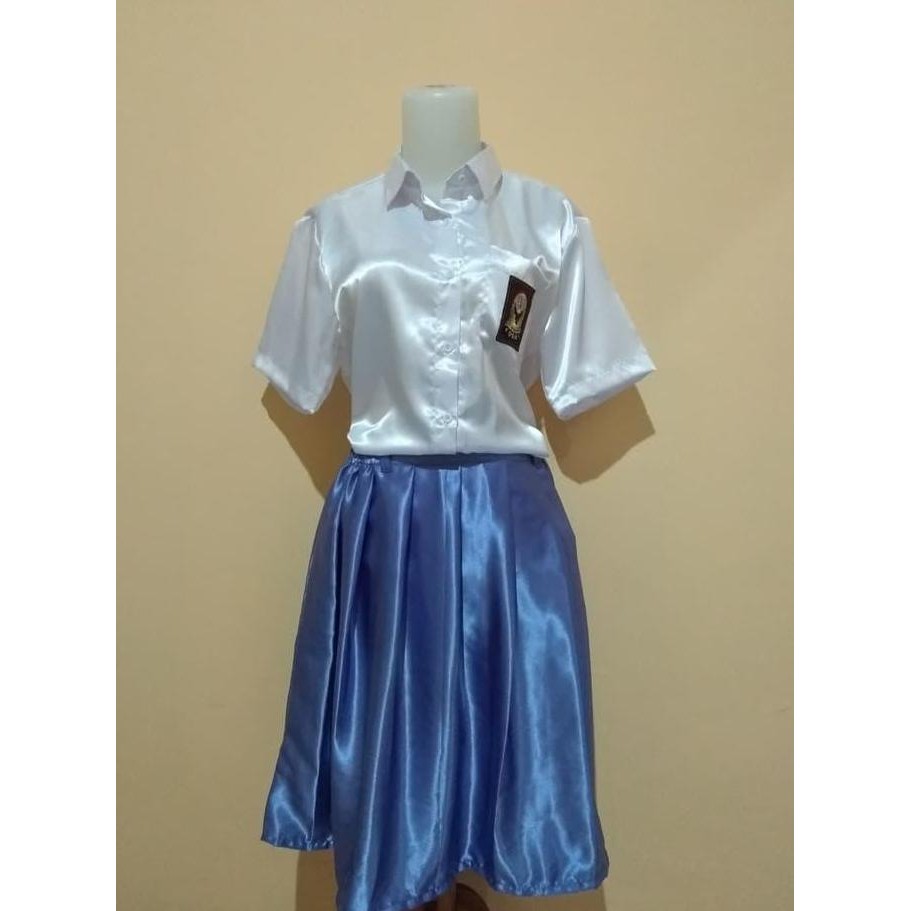 (Allthebest) MILIKI BAJU SATIN SERAGAM SMA