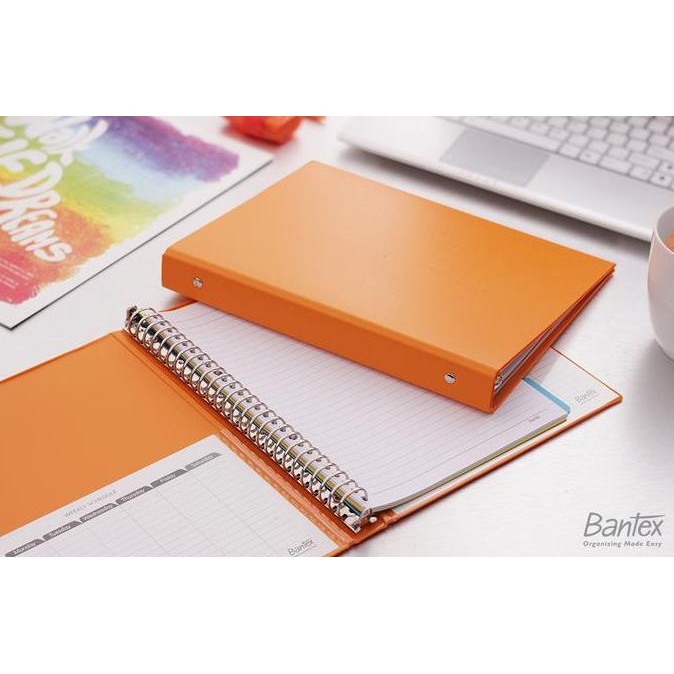 

Tersedia Bantex Binder B5 26 Ring 25mm Warna Mango #1326 | Buku Catatan Multiring Trendy