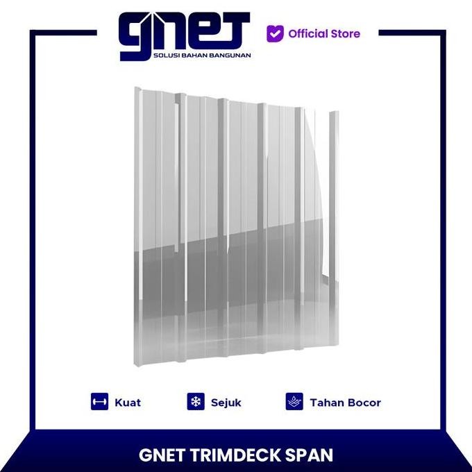 GNET ATAP TRANSPARAN POLYCARBONATE | TRIMDEK SPAN ORIGINAL DAN TERPERCAYA