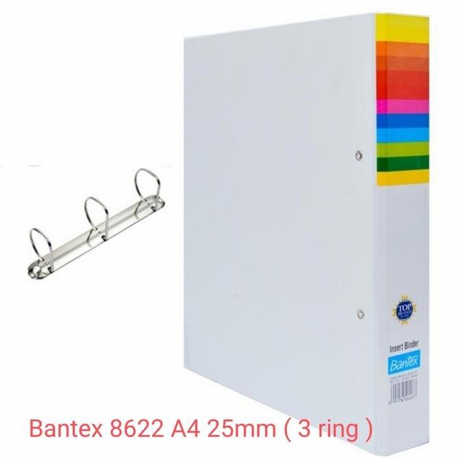 

Tersedia Bantex Insert Binder A4 3D Ring 25mm #8622 | Map Arsip Ring Slim