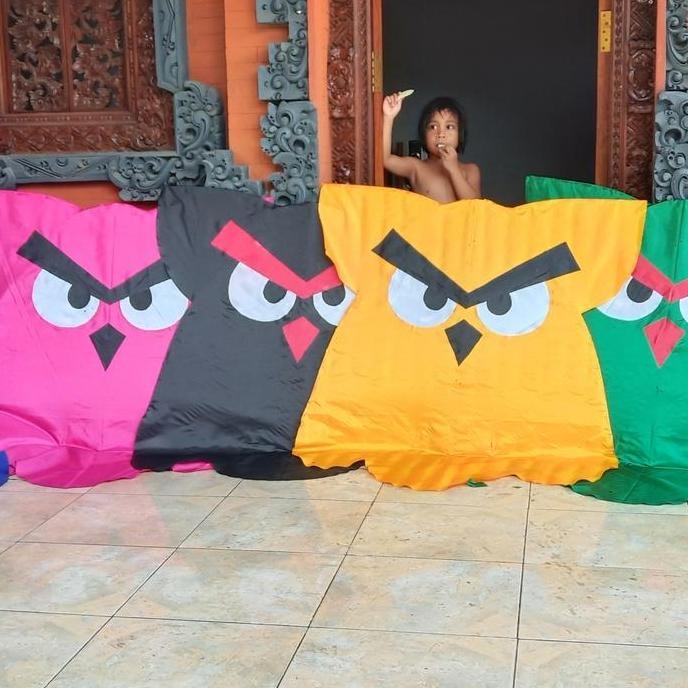 (Allthebest) layangan celepuk lipat angry bird 1,2m