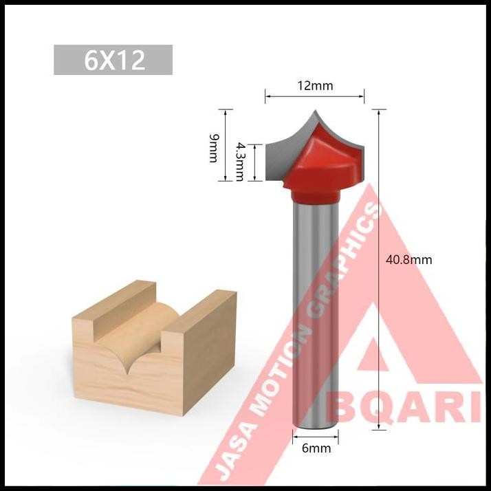MATA PROFIL V CARVING BIT / ENDMILL V GROOVE BITS