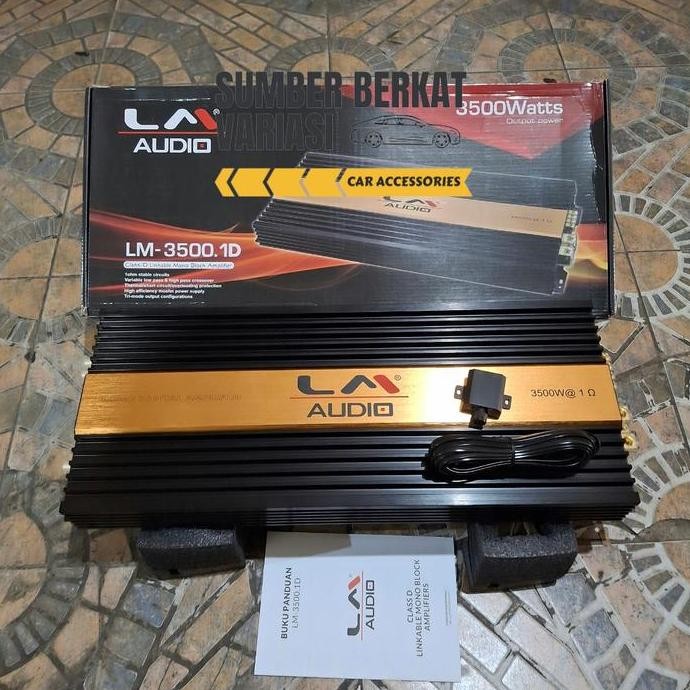 POWER AMPLIFIER MONOBLOK LM AUDIO 3500.1D AUDIO MOBIL CLASS D ORIGINAL DAN TERPERCAYA