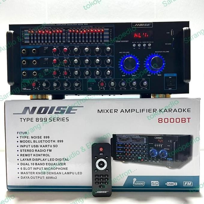 AMPLIFIER AMPLI NOISE 8000BT 8000 BT ORIGINAL USB BT ORIGINAL DAN TERPERCAYA