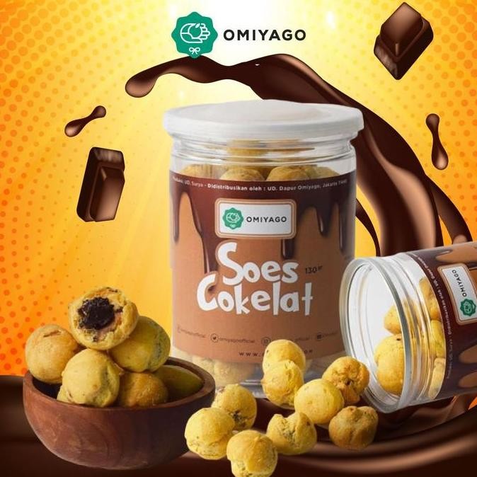 

Soes Cokelat Omiyago Sus Kering Isi Coklat Kue Renyah Premium Stok Terbatas