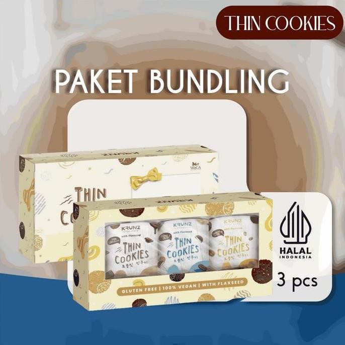 

WoCA Paket Bundling Thin Cookies 3 Rasa - Cemilan Premium Renyah Stok Terbatas