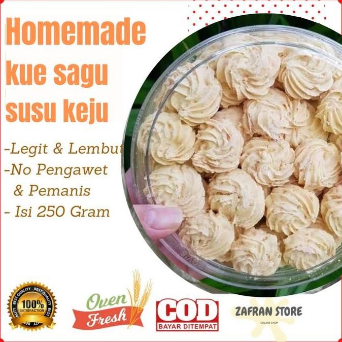 

Kue Sagu Susu Keju 250gr | Kue Kering Lebaran Lumer dan Gurih Stok Terbatas