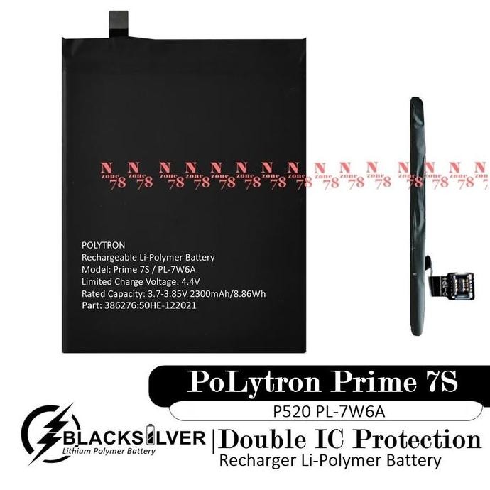 Baterai PoLytron Prime 7S P520 PL-7W6A Double IC Protection MURAH