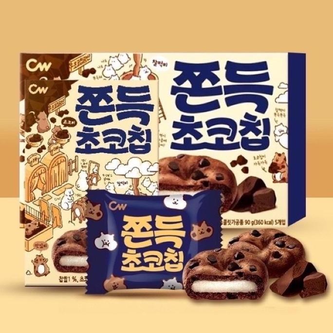 

CW Chewy Mochi Chocochip Cookies Korea 90gr - Camilan Lembut Premium Stok Terbatas
