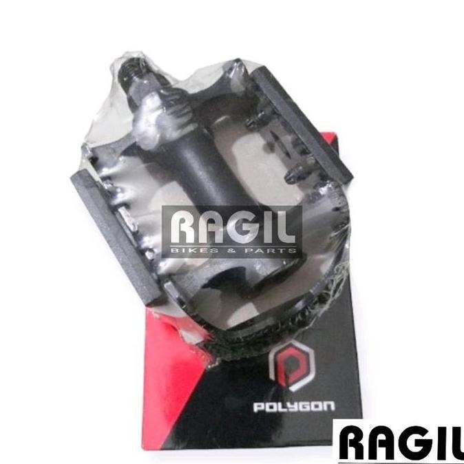 PEDAL ALLOY POLYGON PEDALS SEPEDA MTB LIPAT SELI FEDERAL MINION MINITREX P FIXIE HITAM REFLEKTOR