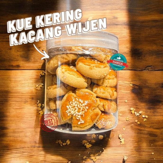 

Kue Kacang Wijen Gurih Renyah Oven Kemasan Toples 260gr Stok Terbatas