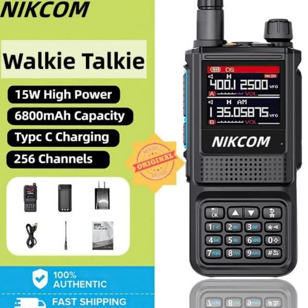 Promo New Original HT NIKCOM GP338 Plus Full Band FM Intercom VHF 136-174/220-260MHz UHF 350-390/400