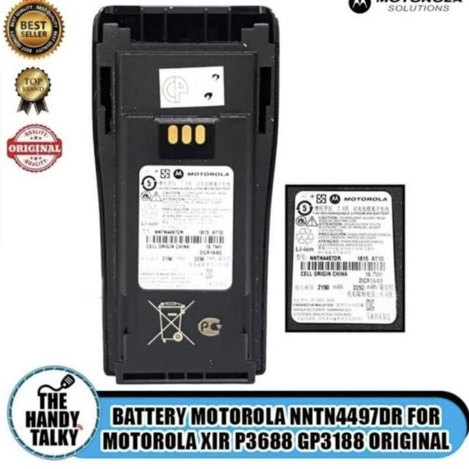 Promo BATRE HT MOTOROLA XIR P3688 ORIGINAL NNTN4479DR BATREI ORI P3688 P 368 COD