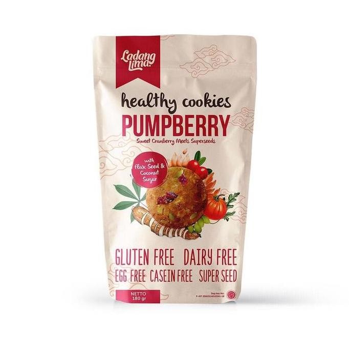 

Ladang Lima Gluten Free Cookies 180gr Pumpberry W2Fit Sehat Enak Stok Terbatas