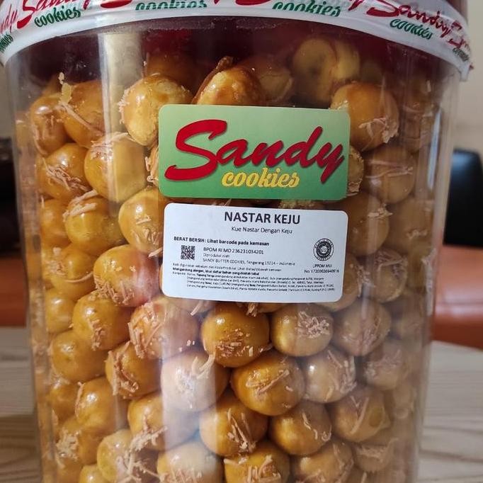 

Kue Sandy Nastar Keju 300gr - Kue Kering Premium Stok Terbatas