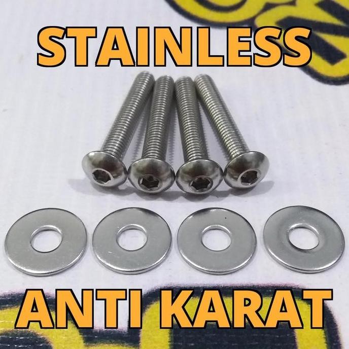 Baut L Stainless Visor Windshield Yamaha All Nmax Lexi Motor Stok Terbatas