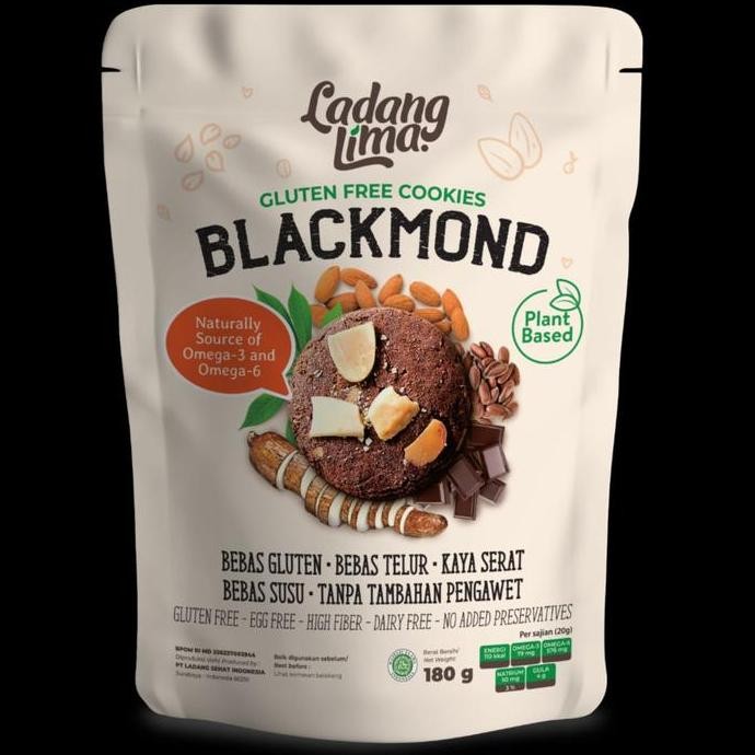 

Blackmond Cookies Ladang Lima - Gluten Free Snack Coklat Kacang Stok Terbatas