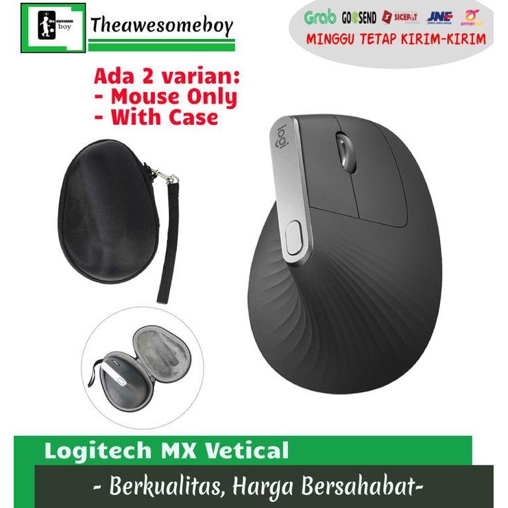 UP Logitech MX Vertical Advanced Ergonomic Premium Mouse 4000 DPI - MX Vertical