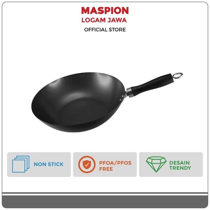 NC Maspion Maslon Wajan Anti Lengket Basic Classic Wok 30 cm