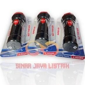 Ultralite Led Torch Senter Tangan Ult T1W 8Led Cas Rechargable Original