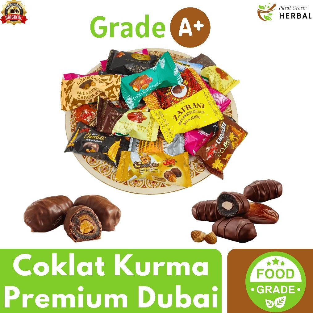

Cokelat Coklat Kurma Isi Kacang Almond Lapis Coklat Arab Dubai Premium Asli Mix 1Kg Untuk Lebaran Oleh Oleh Haji Dan Umroh