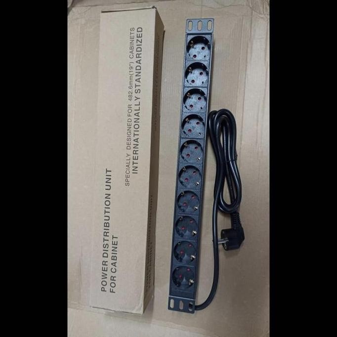 pdu rack server 10 port / pdu 10 lubang