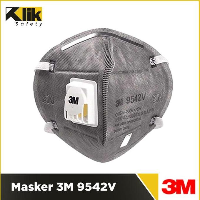 Masker 3M 9542V Karbon P2 Masker Kn95 Headloop Original Co