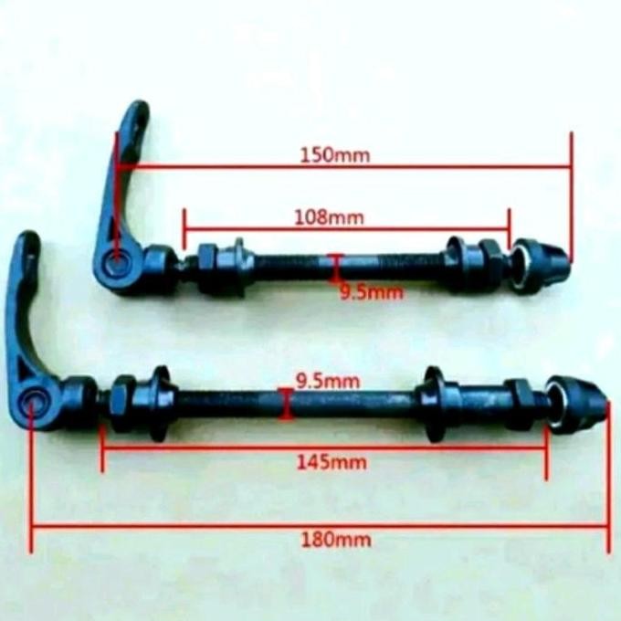 AS RODA DAN QR QUICK RELEASE BEARING LAKER KLAHER SEPEDA MTB FEDERAL LIPAT MINION DEPAN BELAKANG