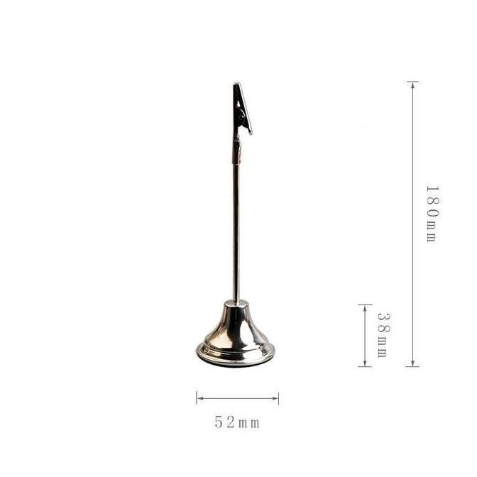 

Tiang Nomor Meja Stainless Steel Table Number Holder Menu Stand