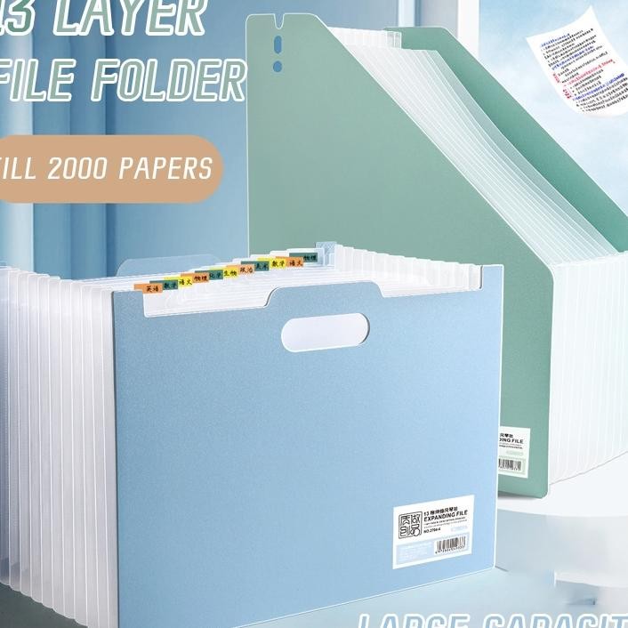 

13 Layer A4 Folder Desktop Standing File Holder Standing File Folder A4 Document Bag