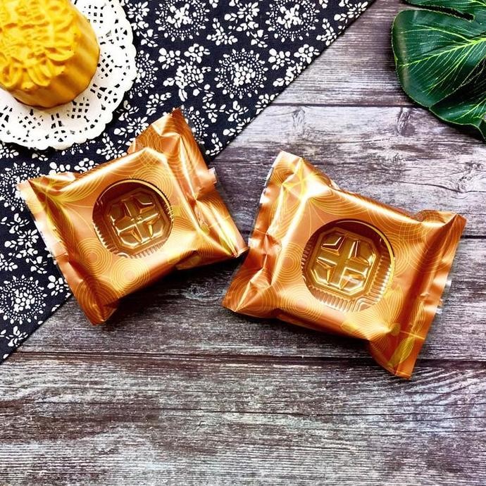 

lotus flower mooncake plastic packaging bag /plastik kantong kue bulan