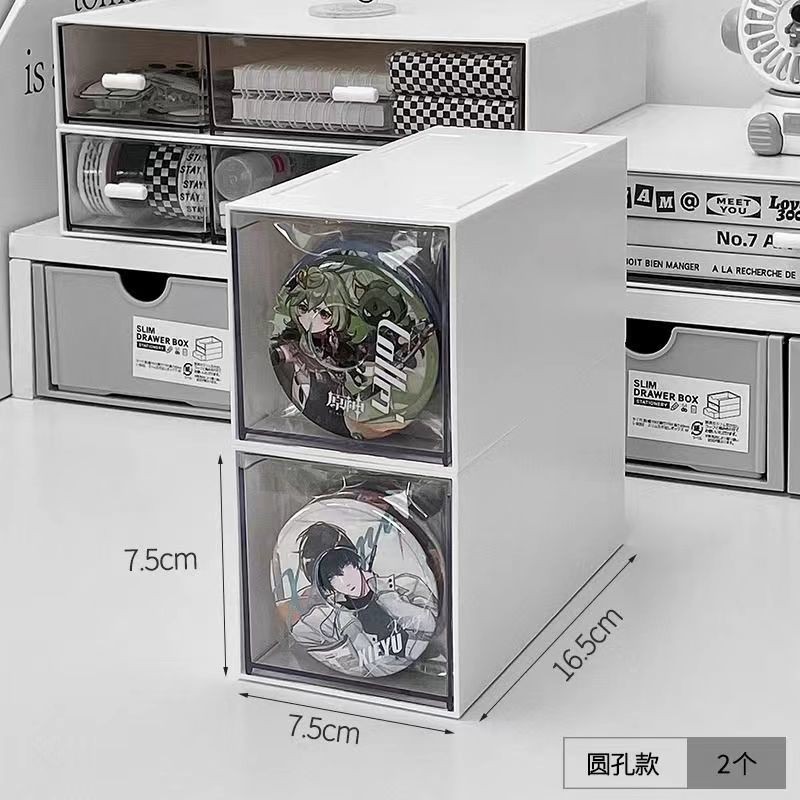 

Desktop Storage Box Acrylic Drawer-Type Large Capacity Partition Organizer Multi-Functional Transparent