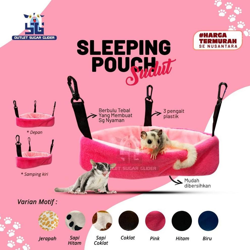 Sleeping Pouch Sudut Sugar Glider Kapasitas Besar MURAH