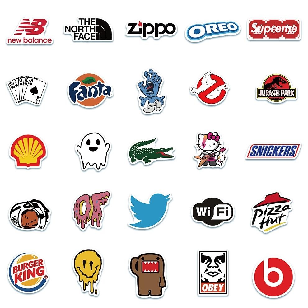 

Stiker Set Stiker Paket Merek hypebeast Stiker logo brand Stiker Anti Air Stikers Berperekat Waterproof sticker decal buat Motor Helm Buku Journal Koper Casing HP Laptop Botol Minum Hadiah anak CJ-03
