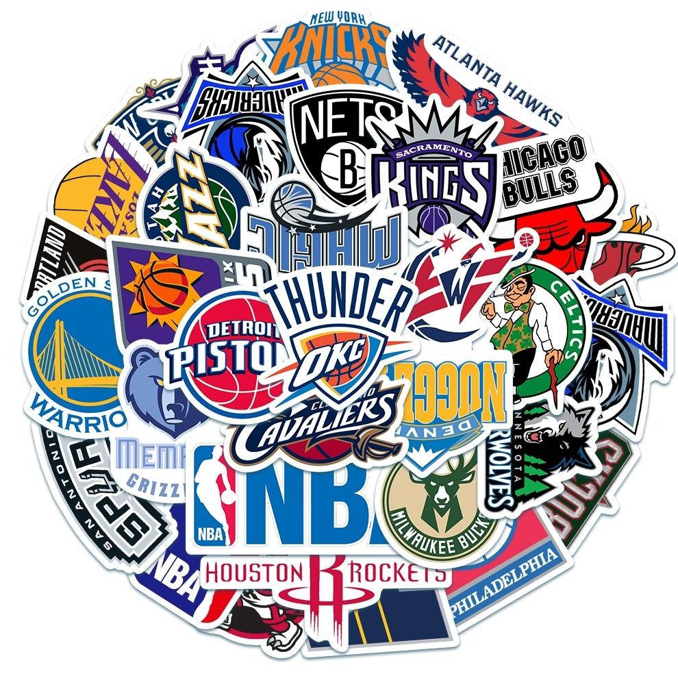 

Stiker Set Stiker Paket NBA team LOGO Stiker tim basket logo Anti Air Stikers Berperekat Waterproof sticker decal buat Motor Helm Buku Journal Koper Casing HP Laptop Botol Minum XQ-44