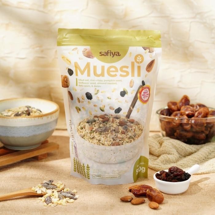 

Rps Safiya Muesli Fruit & Seed 1 Kg Original Sereal Oatmeal Snack
